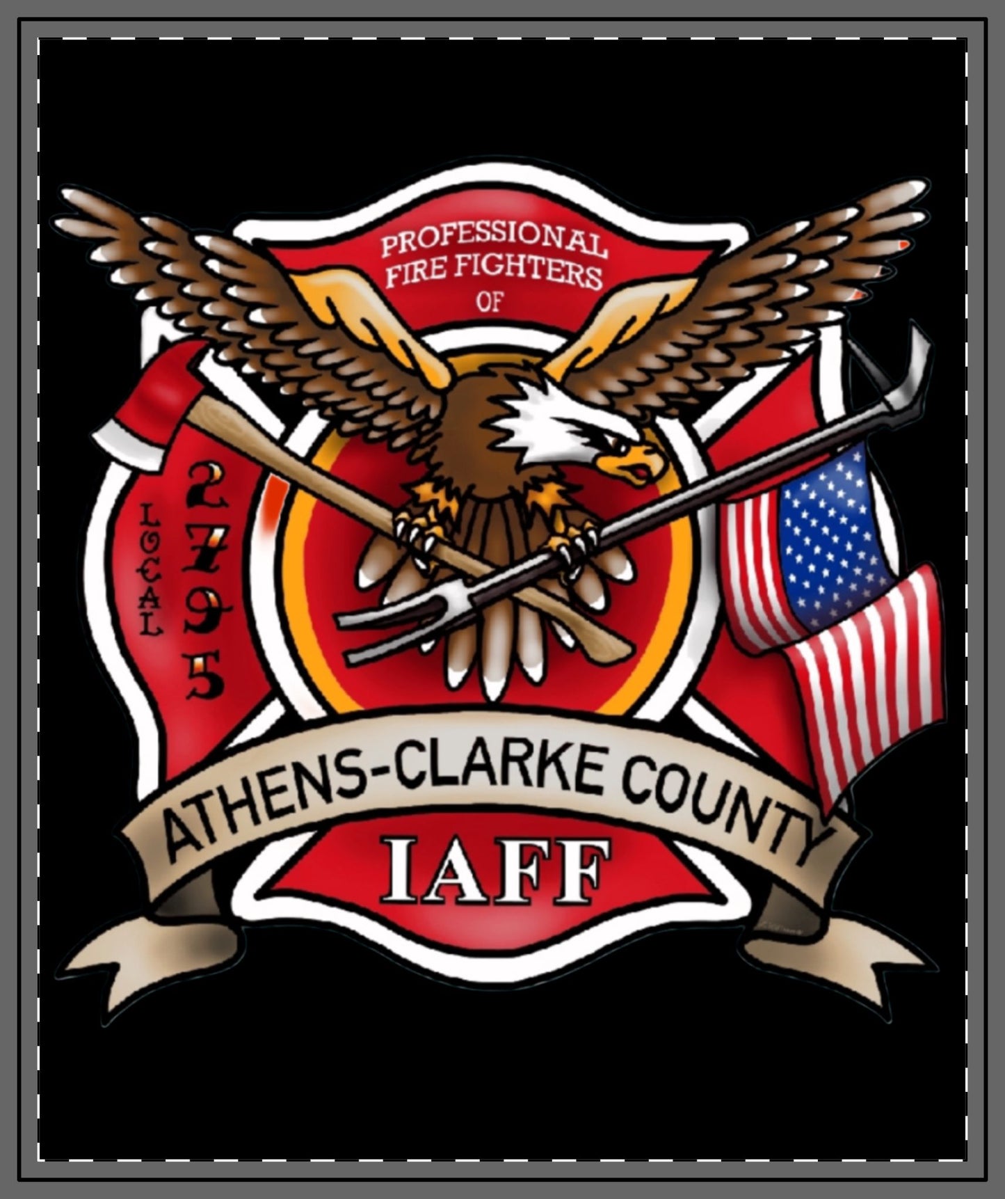 Local 2795 Quilted Throw