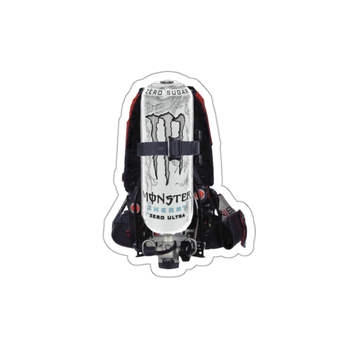 White Monster Scott X3 Die-Cut Stickers