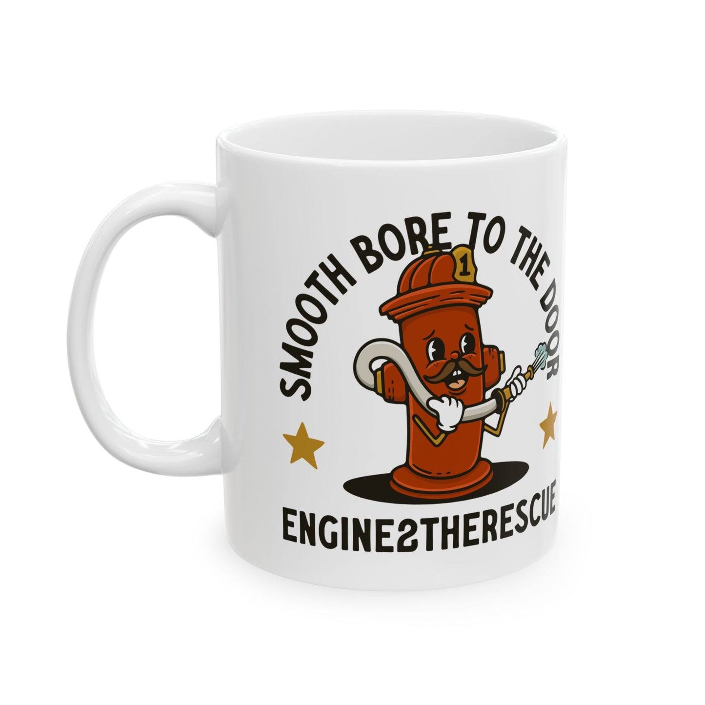 Smooth Bore To The Door Ceramic Mug, (11oz, 15oz)