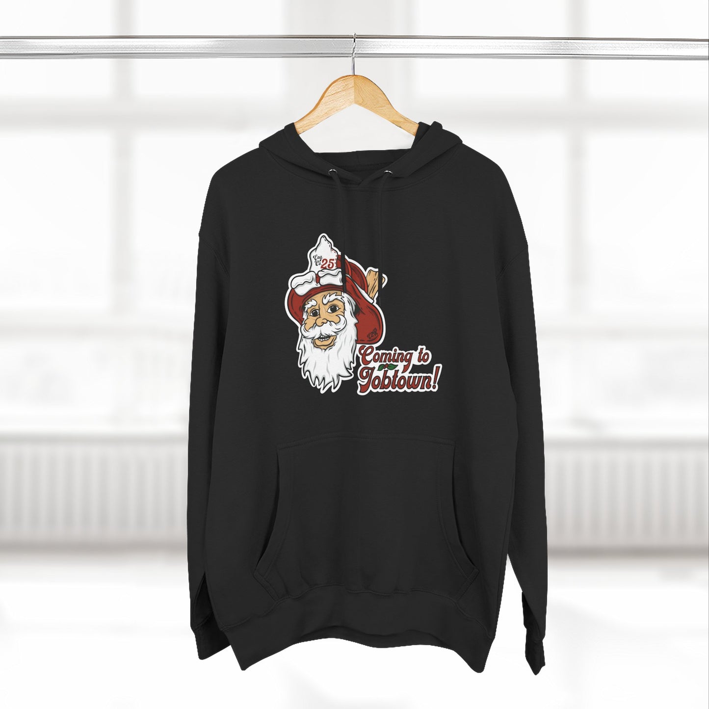 Coming to job town Three-Panel Fleece Hoodie