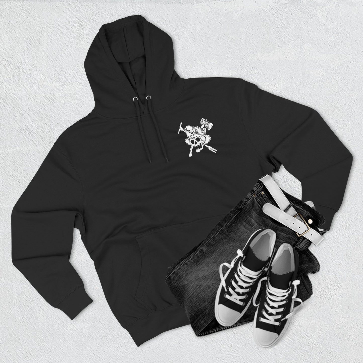 Support Your Local Engine Co. Three-Panel Fleece Hoodie