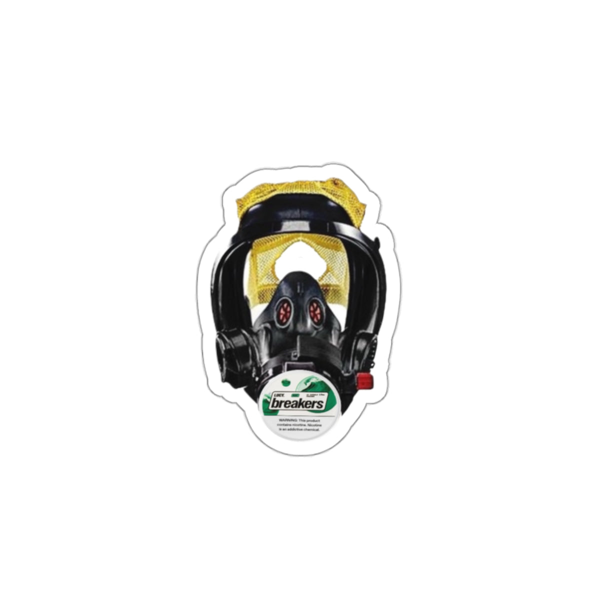 Lucy Breakers Mint Scott Mask Sticker