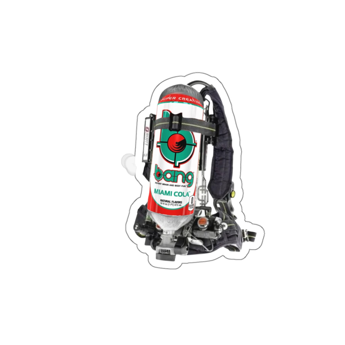 Miami Cola Scott Wire Frame Die-Cut Stickers