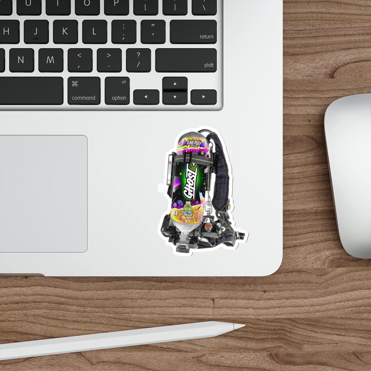 Ghost Electric Limeade Scott Wire Die-Cut Stickers