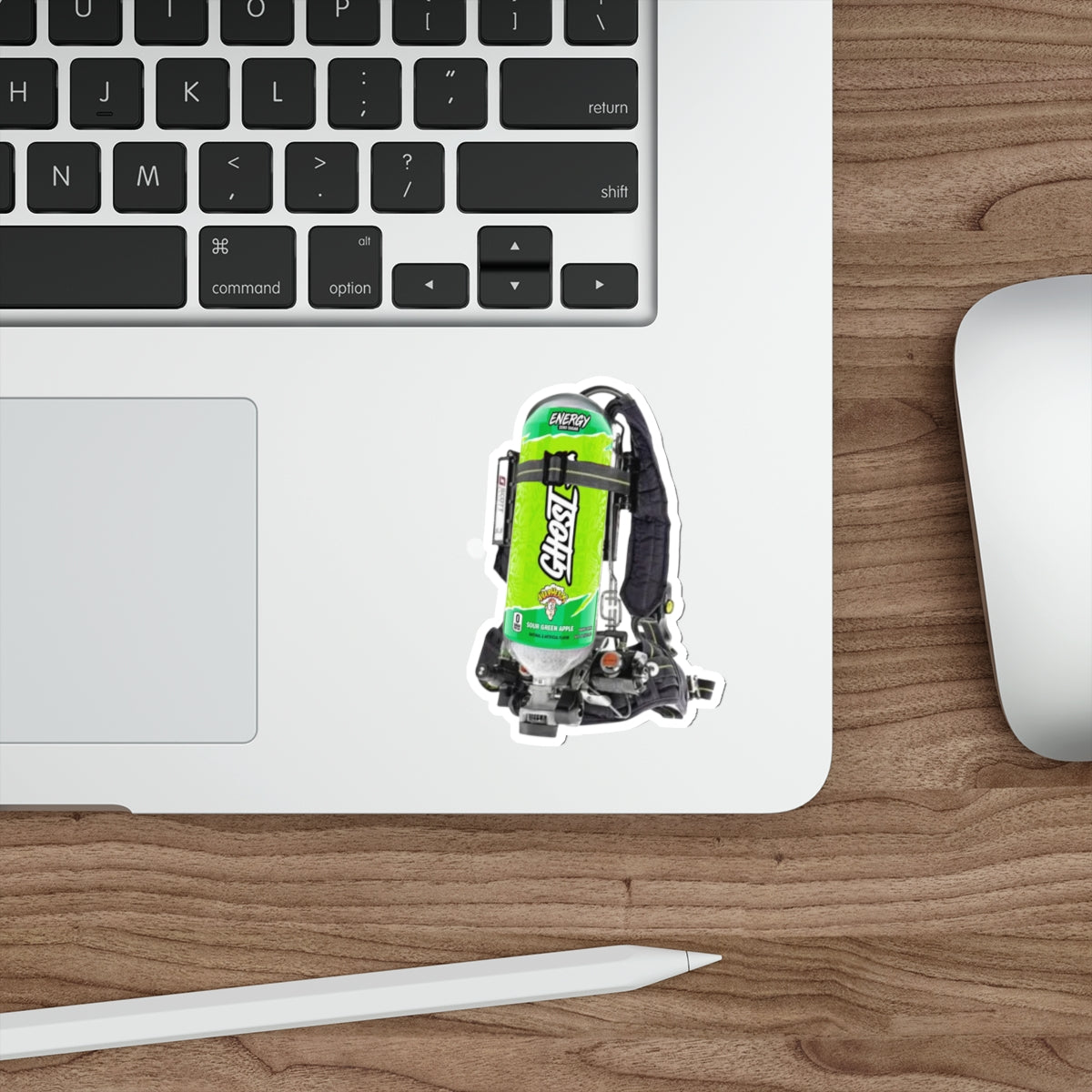 Warhead Sour Green Apple Scott Wire Die-Cut Stickers