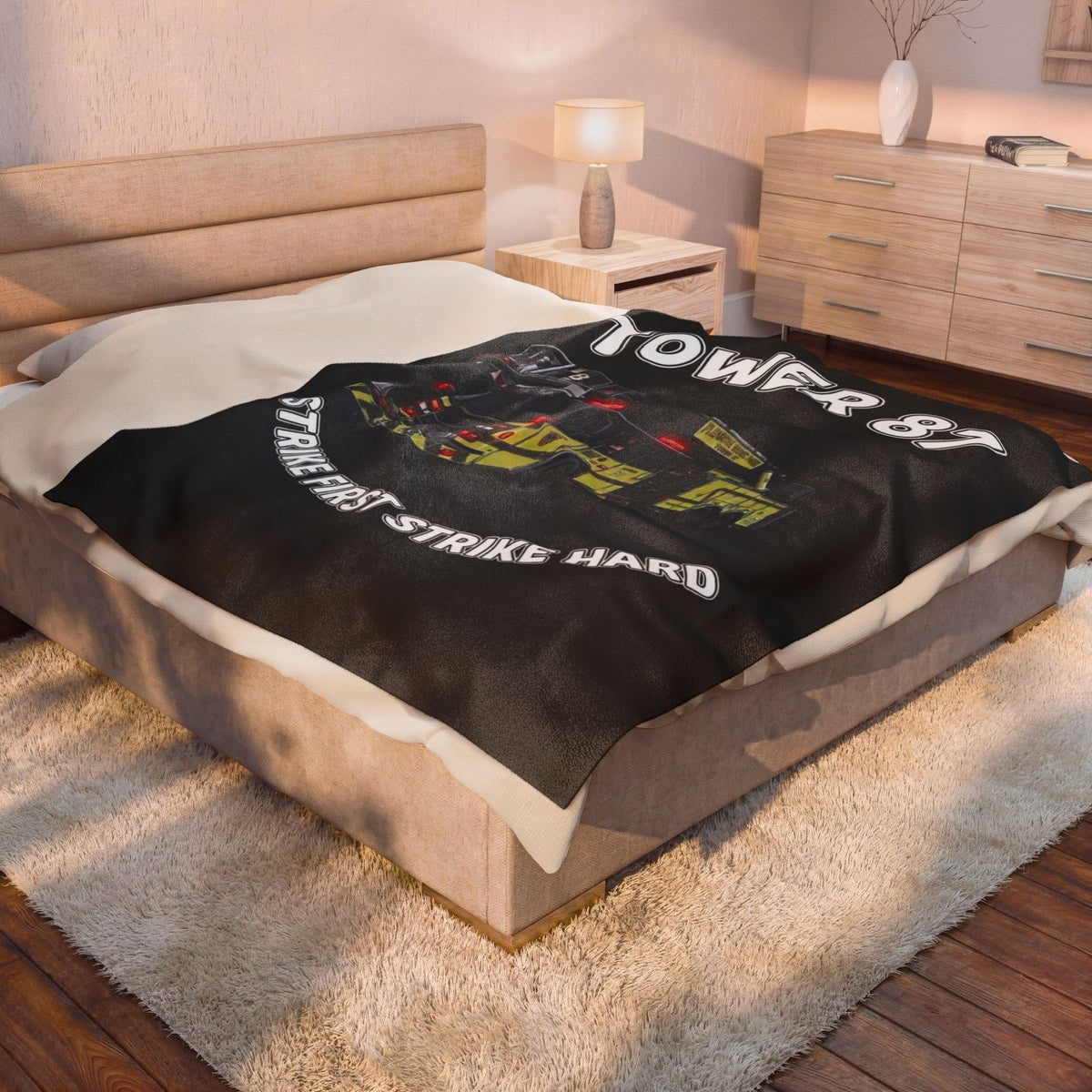 Tower 87 Velveteen Plush Blanket