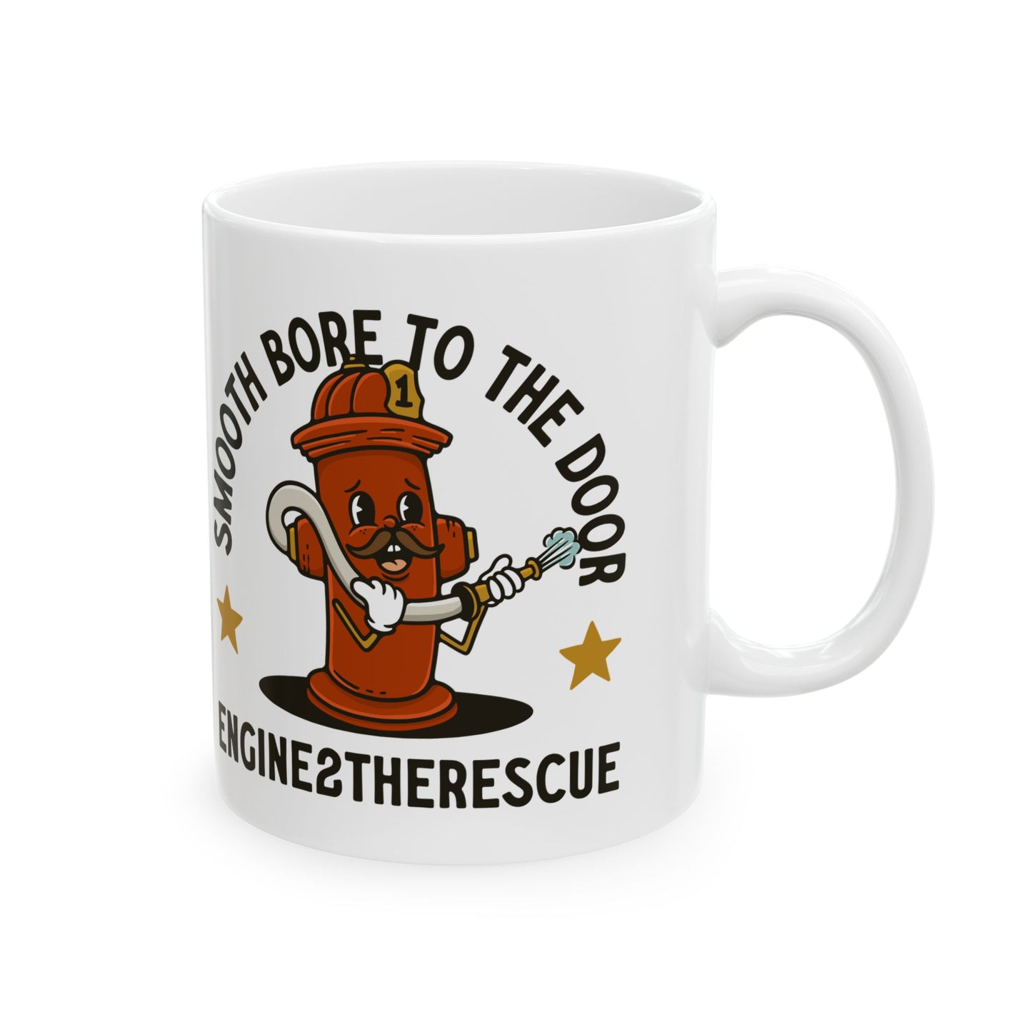 Smooth Bore To The Door Ceramic Mug, (11oz, 15oz)