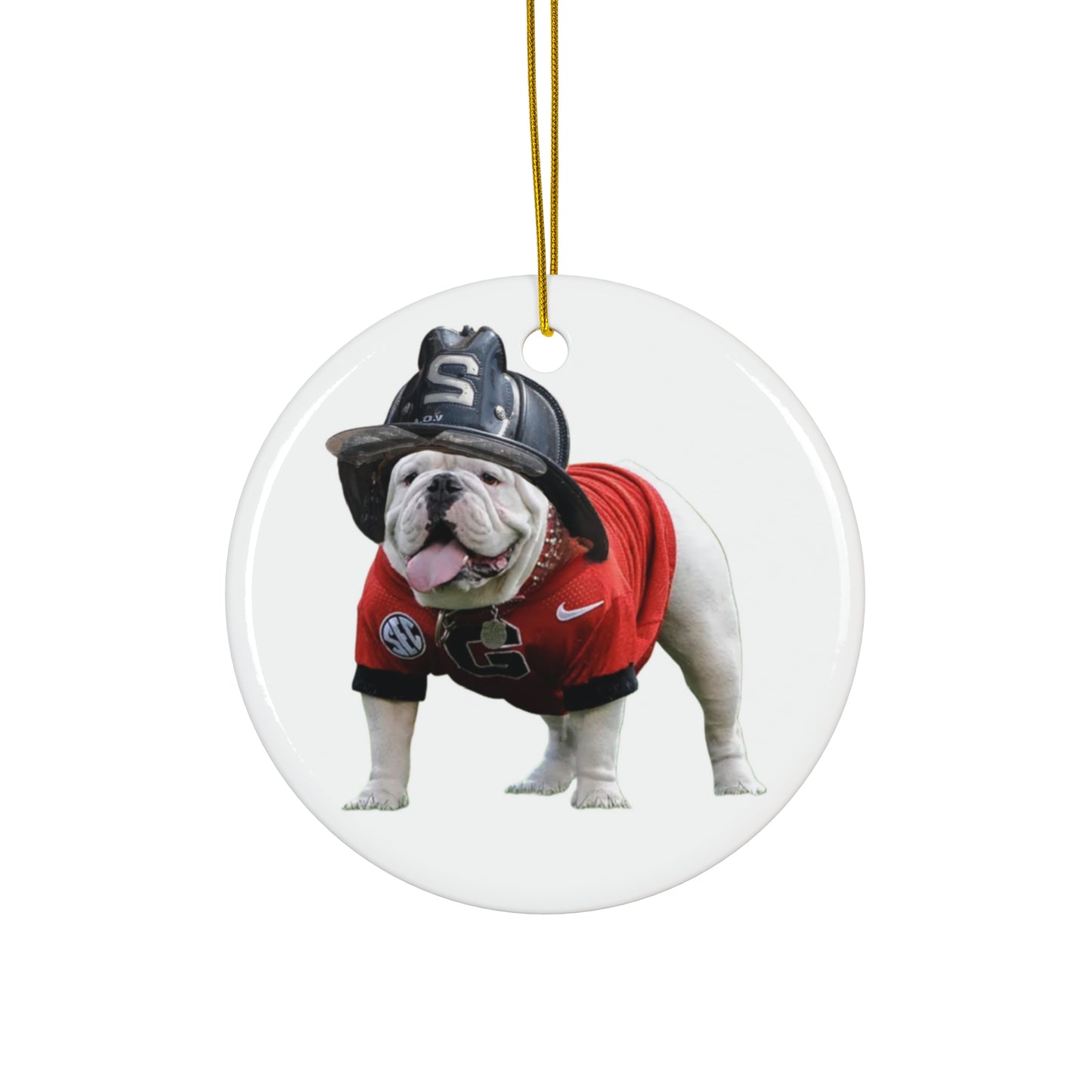 UGA Ceramic Ornament