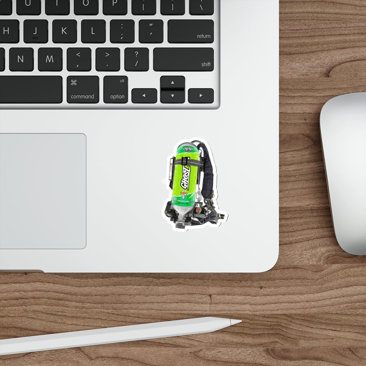 Warhead Sour Green Apple Scott Wire Die-Cut Stickers