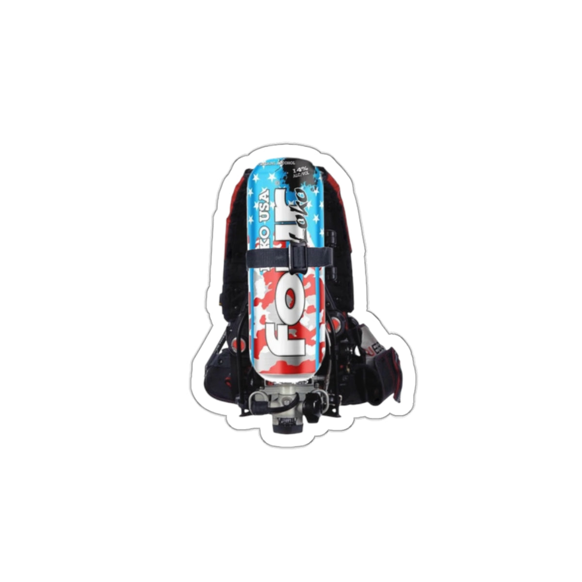 Four Loko USA Scott X3 Sticker