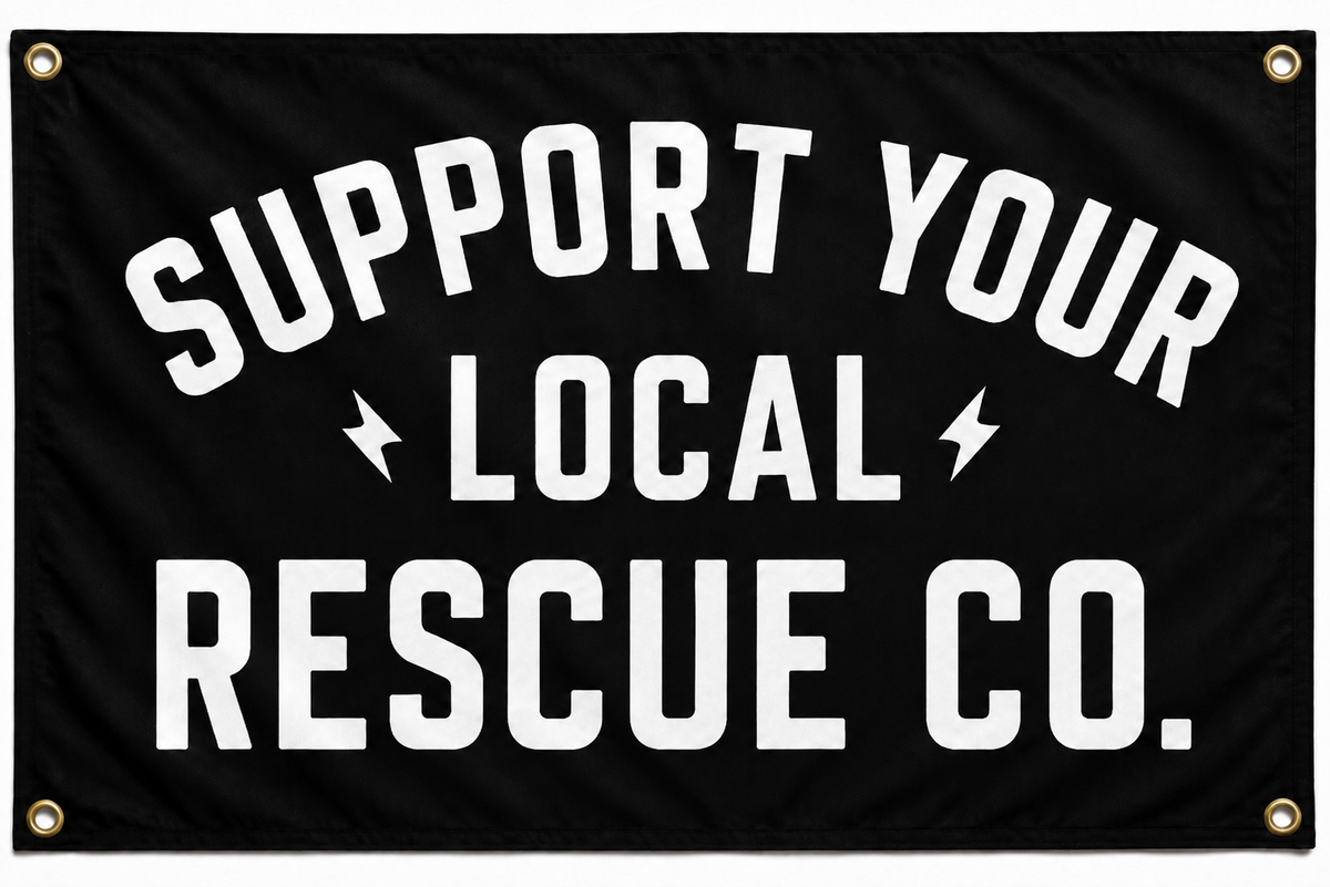 Support Your Local Rescue Co flag