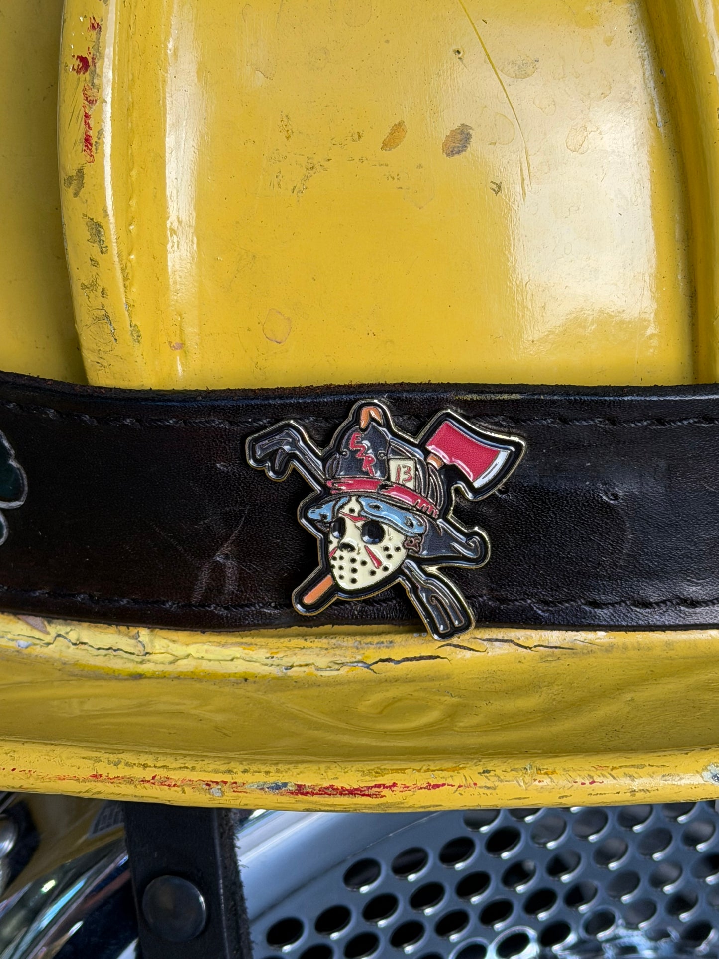 Jason helmet pin