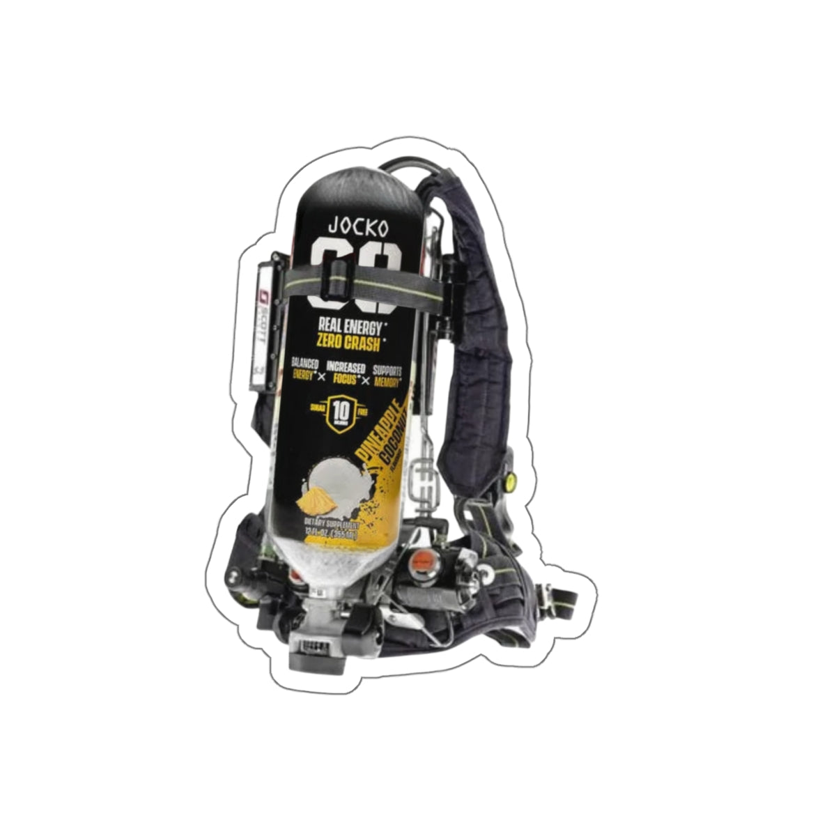 Pineapple Coconut Jocko Scott Wire Sticker