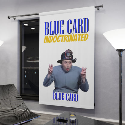 Blue Card Curtain (1 Piece)