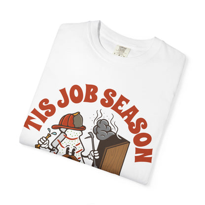 Tis Job Season Front Logo Unisex Cotton Crew Tee
