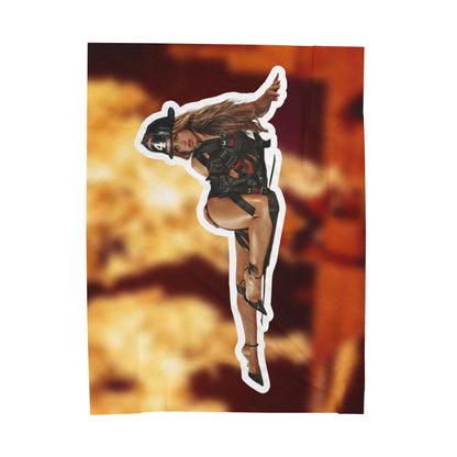 Tate fire Velveteen Plush Blanket