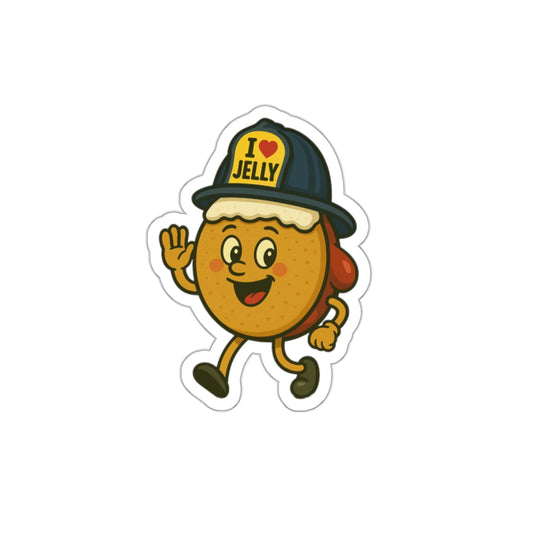 A Jelly Doughnut Die-Cut Stickers
