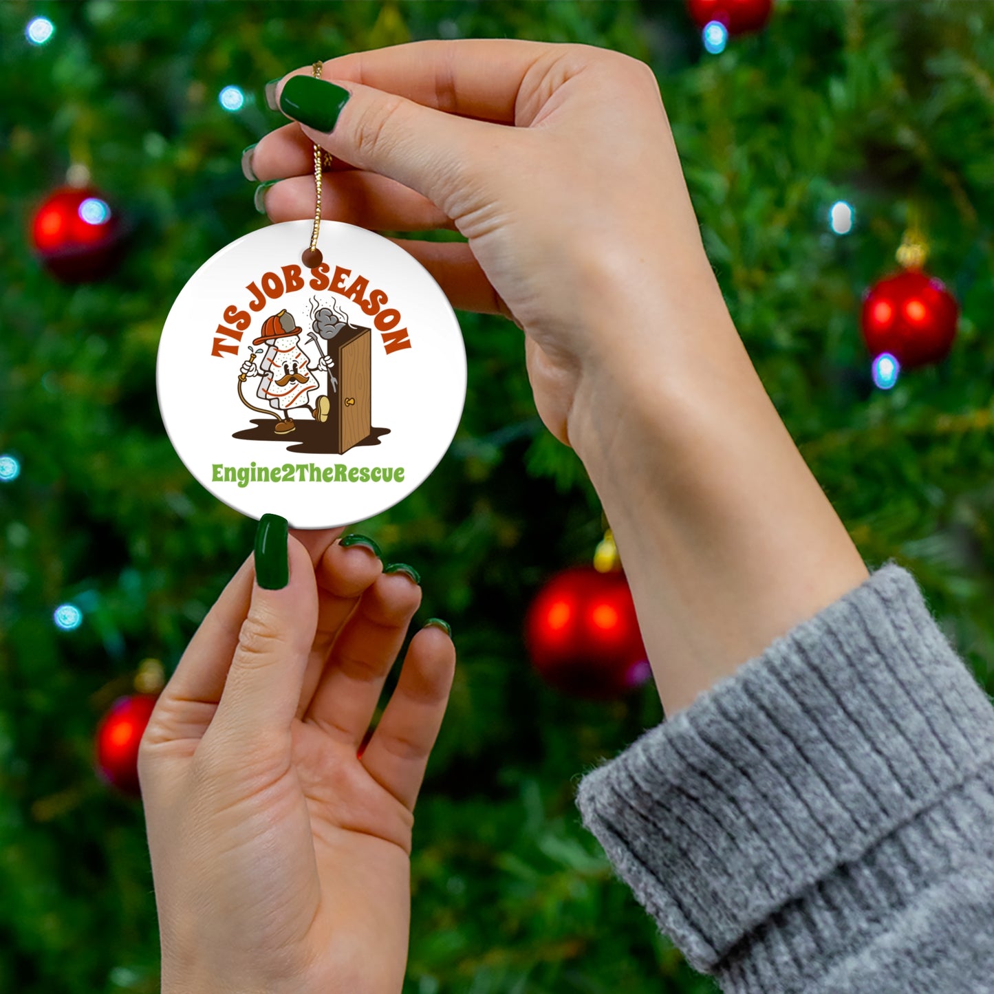 Tis Job Season Ceramic Ornament