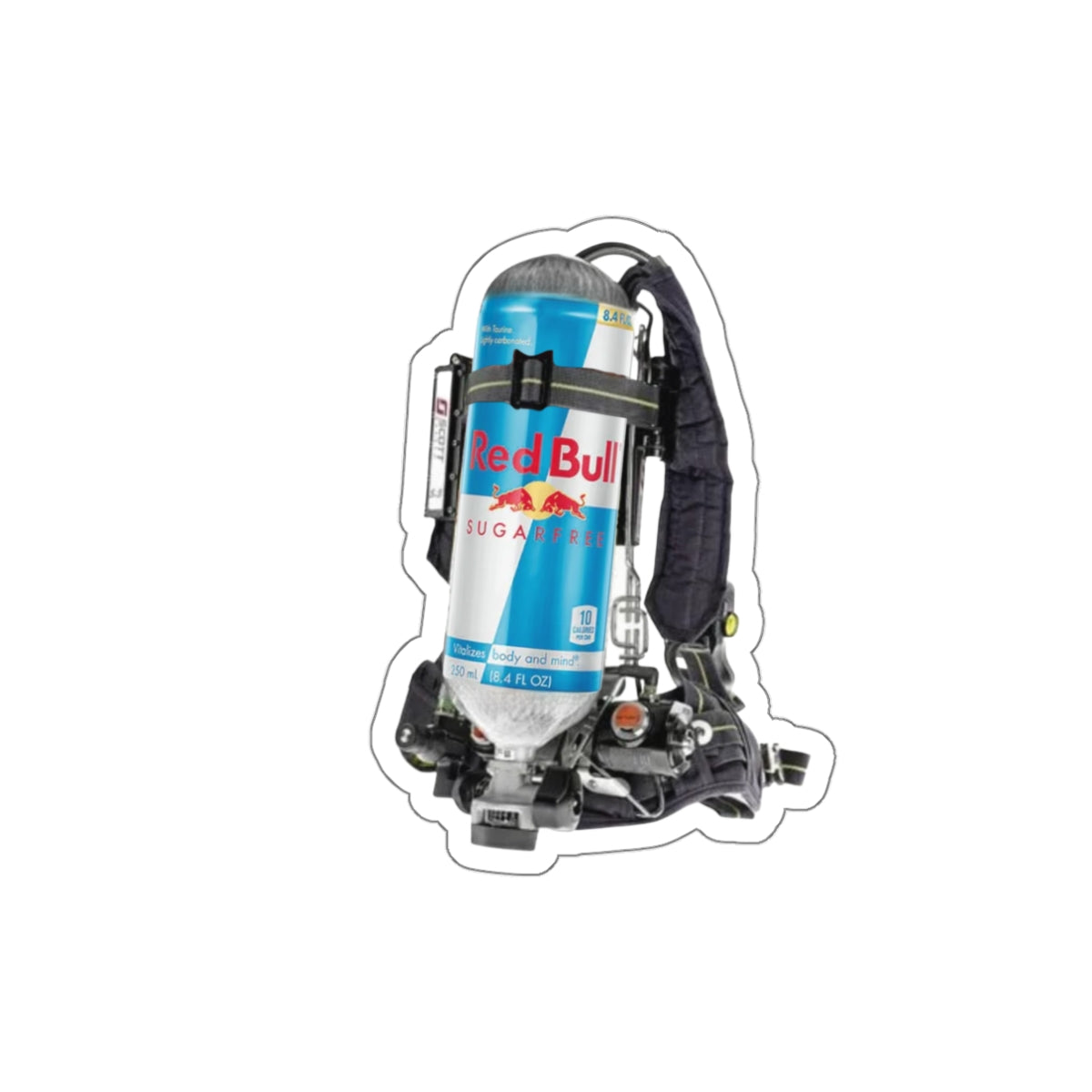 Sugar Free Redbull Scott Wire Die-Cut Stickers