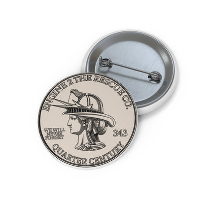 9/11 Lady Liberty  Custom Pin Buttons
