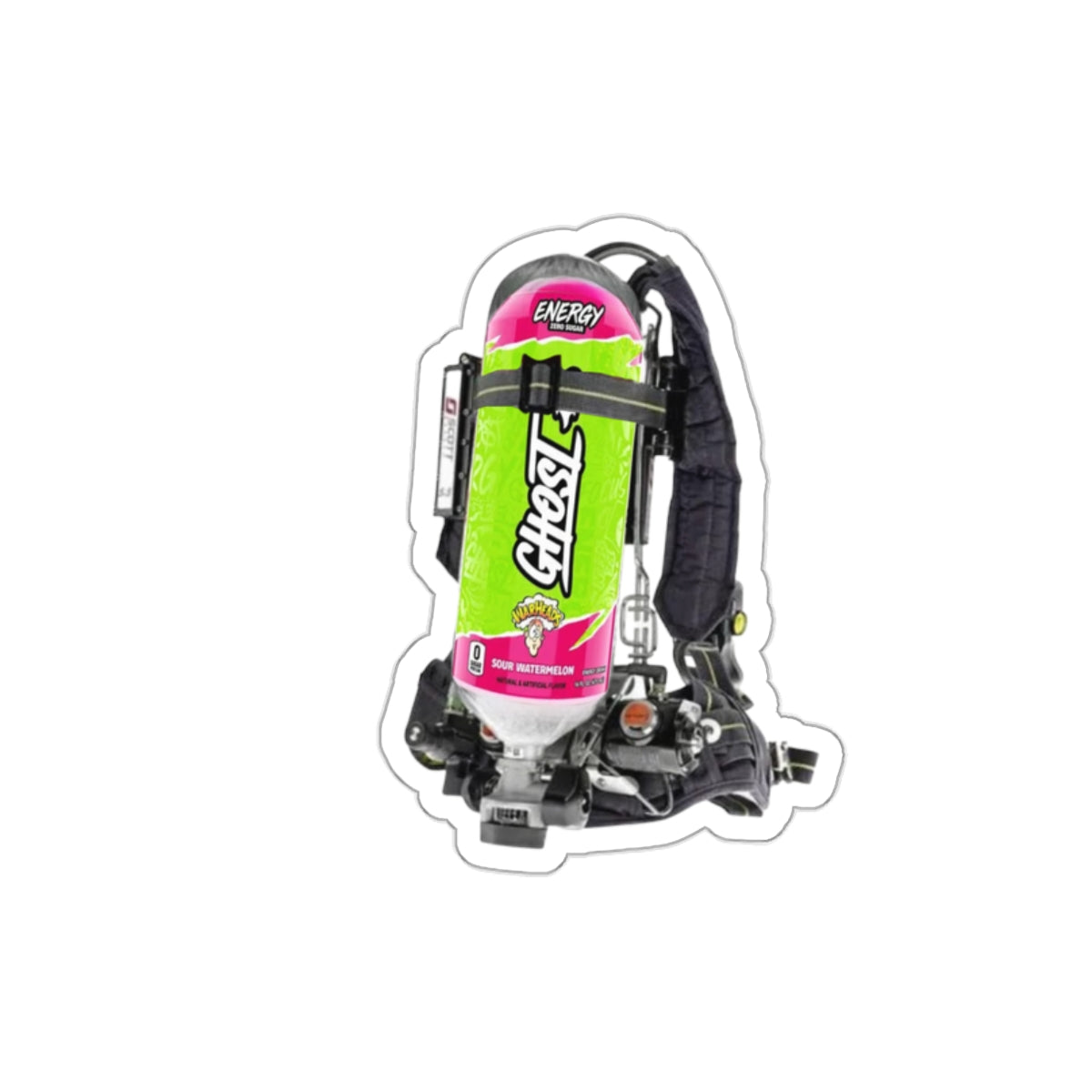 Warheads Sour Water Melon Scott Wire Die-Cut Stickers