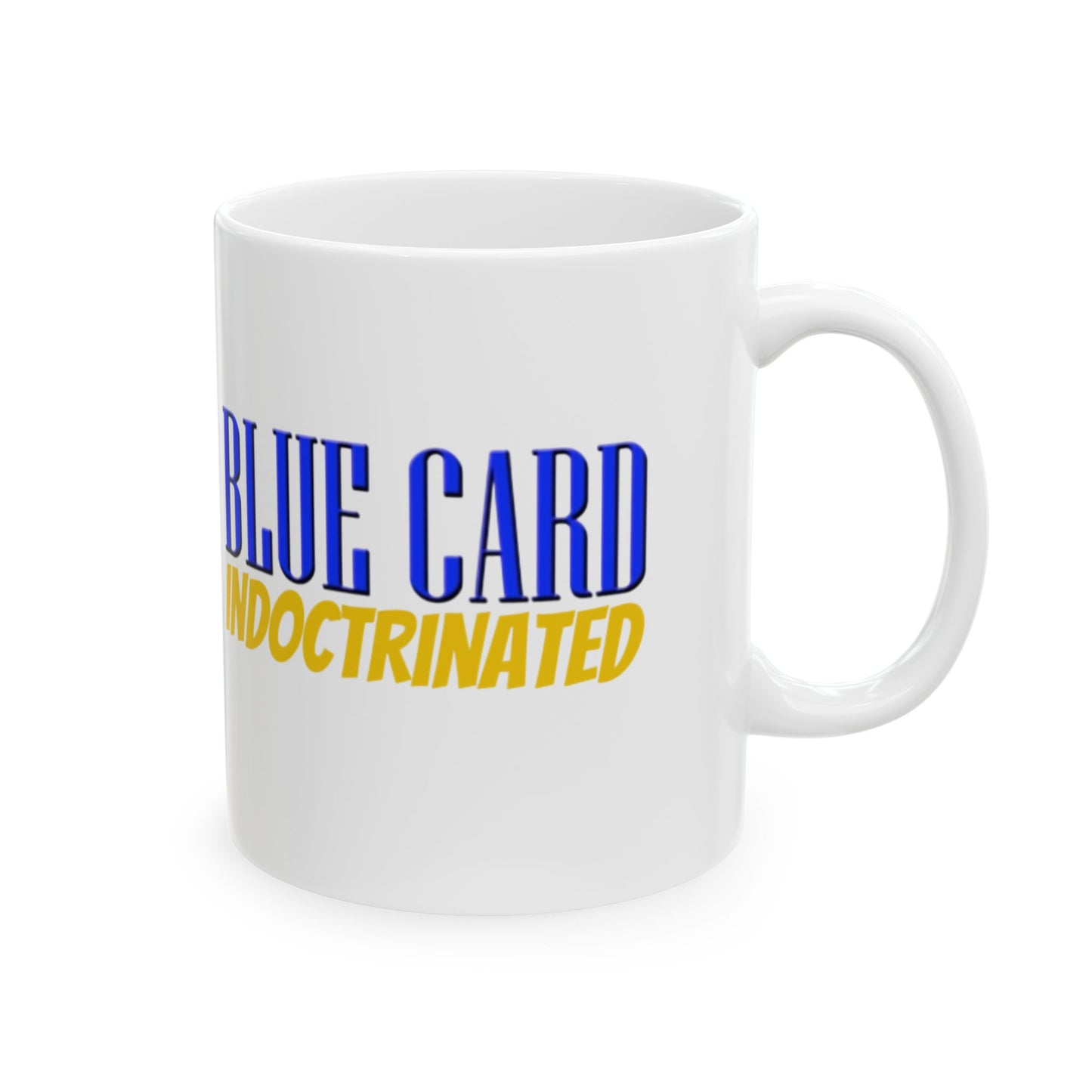 BlueCard Ceramic Mug, (11oz, 15oz)