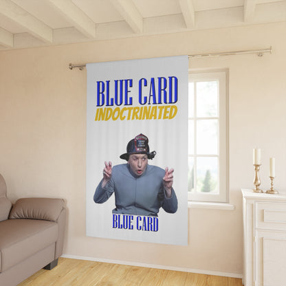 Blue Card Curtain (1 Piece)