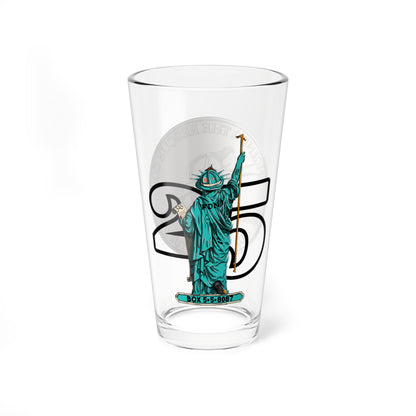 9/11 Lady Liberty Pint Glass, 16oz