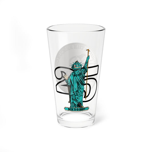 9/11 Lady Liberty Pint Glass, 16oz