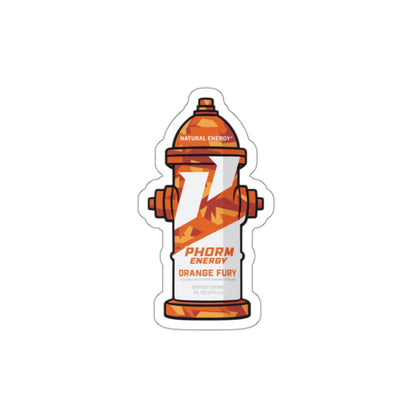 Orange fury hydrant