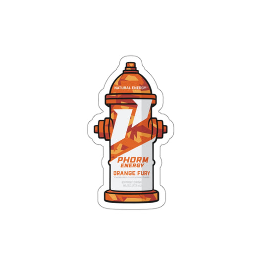 Orange fury hydrant