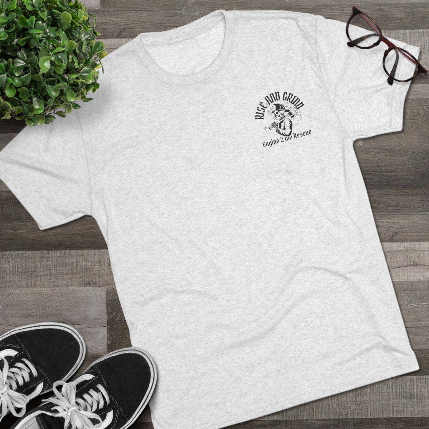 Rise and Grind Tri-Blend Crew Tee