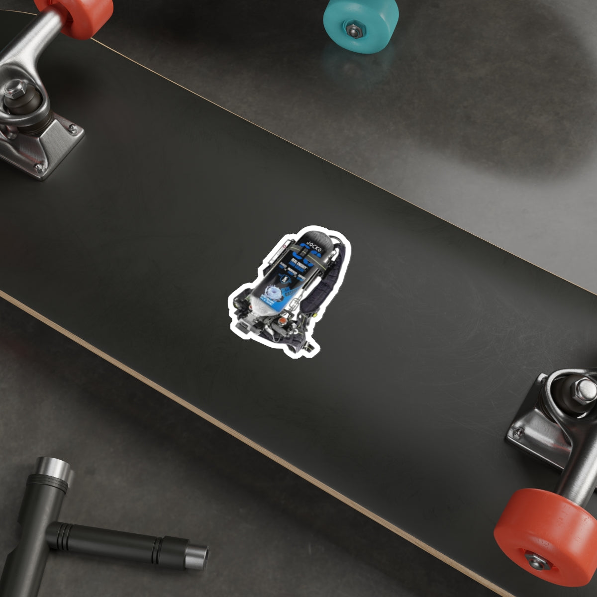 Blue Raspberry Jocko Scott Wire  Sticker