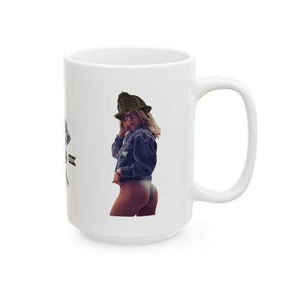 Glasses Ceramic Mug, (11oz, 15oz)