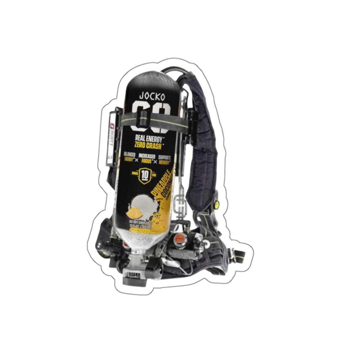 Pineapple Coconut Jocko Scott Wire Sticker