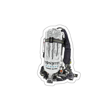 White Monster Scott Wire Die-Cut Stickers