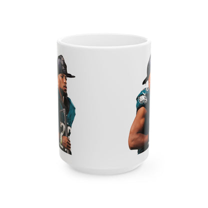 Saquon Ceramic Mug, (11oz, 15oz)