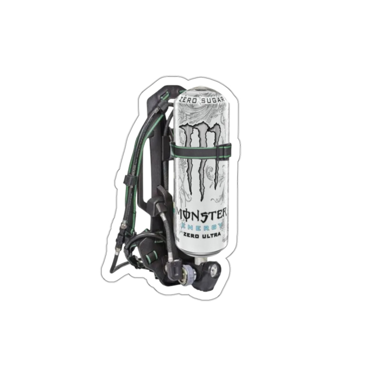 White Monster MSA Pack Sticker