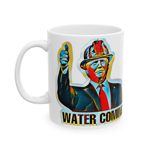 Water Coming Ceramic Mug, (11oz, 15oz)