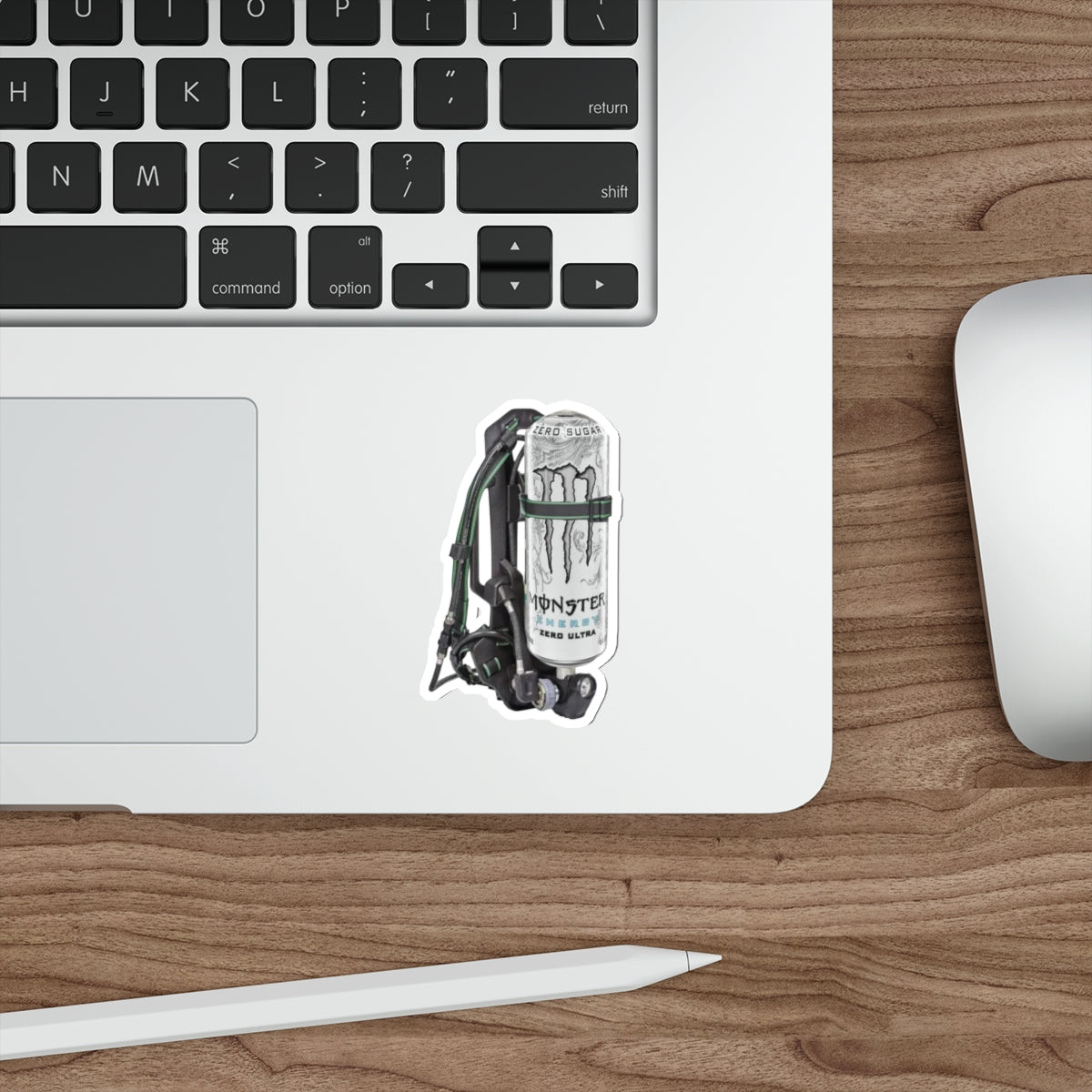 White Monster MSA Pack Sticker