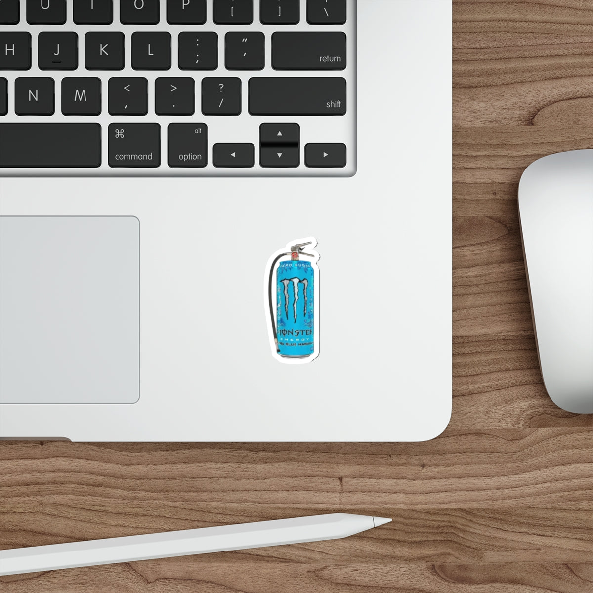 Monster Blue Hawaiian water Can Die-Cut Stickers