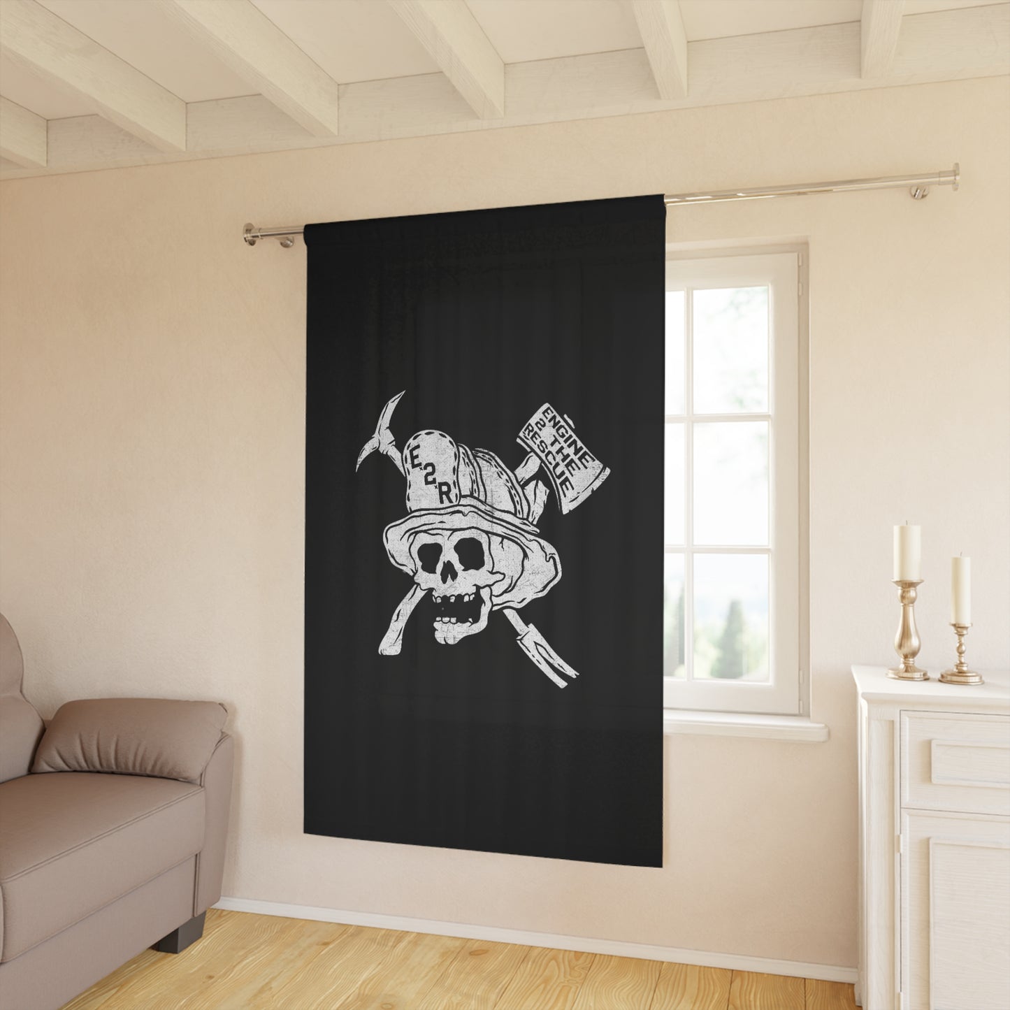 E2R Skull Curtain (1 Piece)