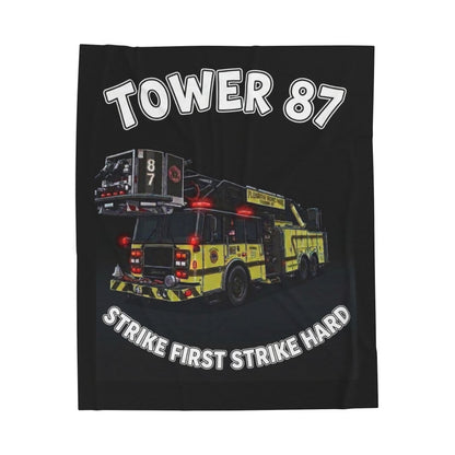 Tower 87 Velveteen Plush Blanket