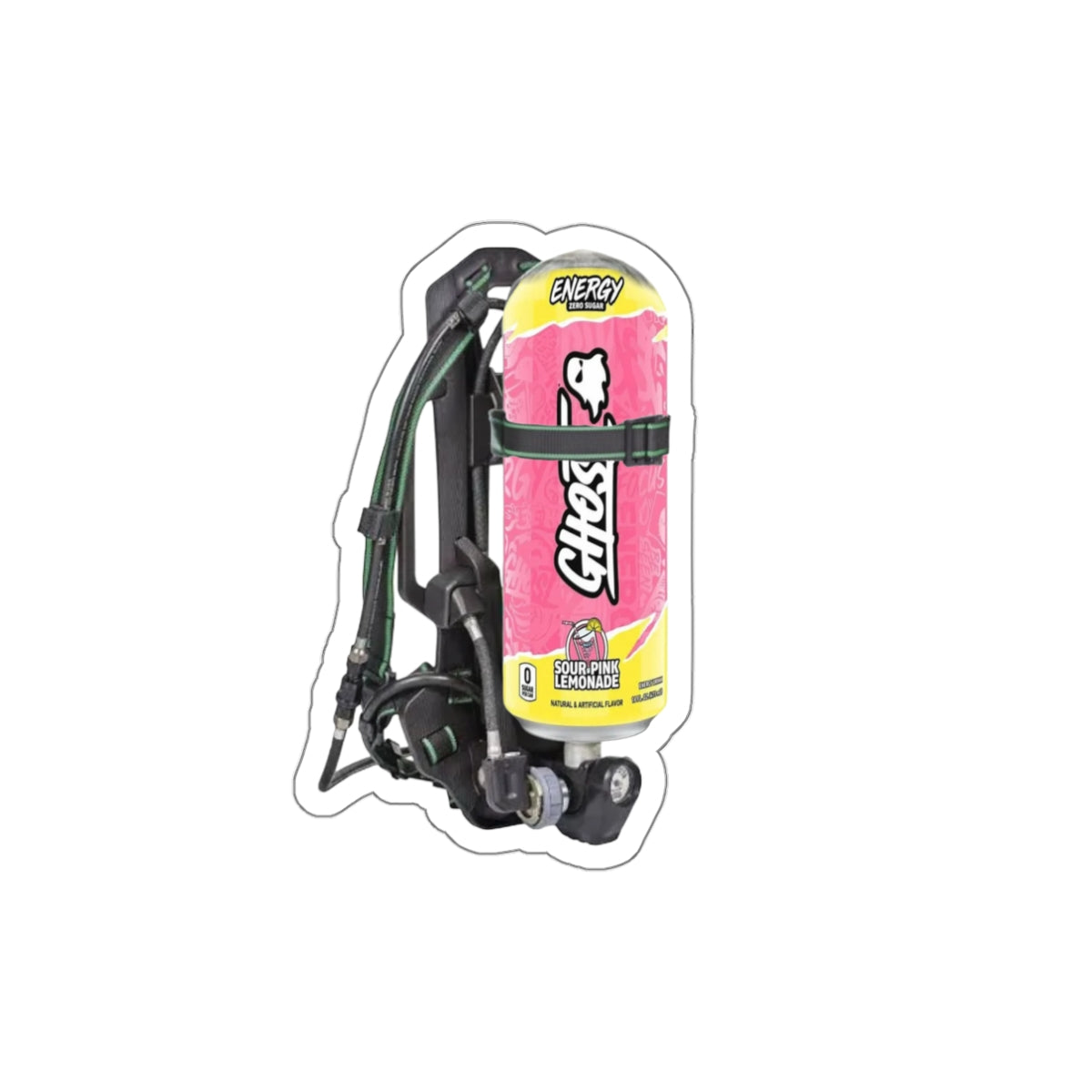 Ghost Sour Pink Lemonade MSA Pack Sticker