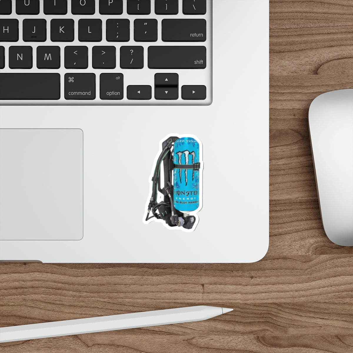 Monster blue Hawaiian MSA pack Sticker