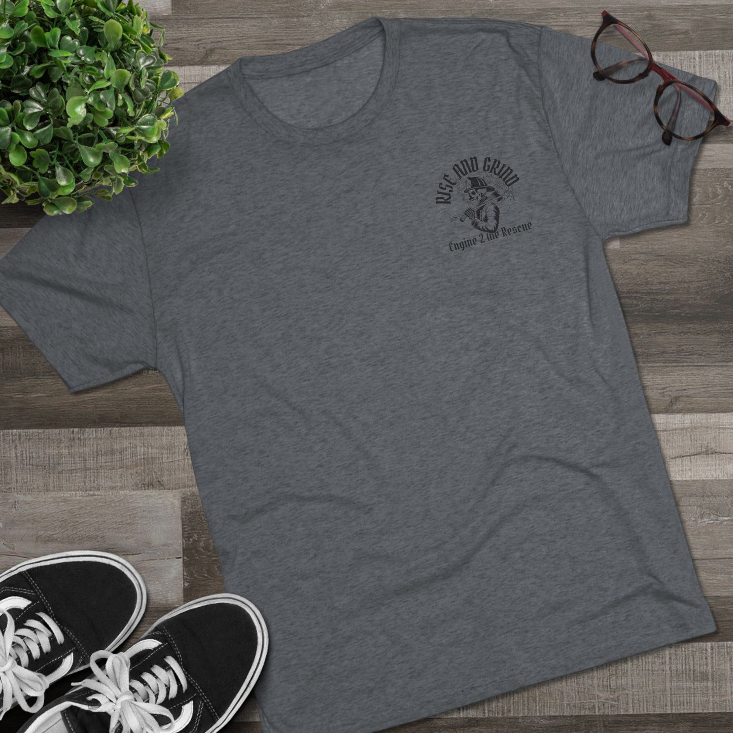 Rise and Grind Tri-Blend Crew Tee