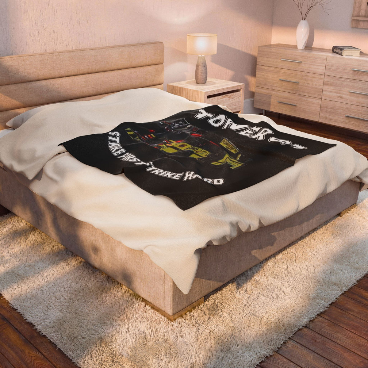 Tower 87 Velveteen Plush Blanket