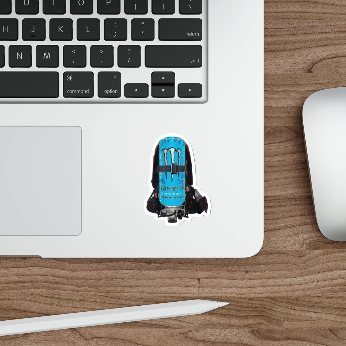 Monster blue Hawaiian Scott x3 pack Die-Cut Stickers