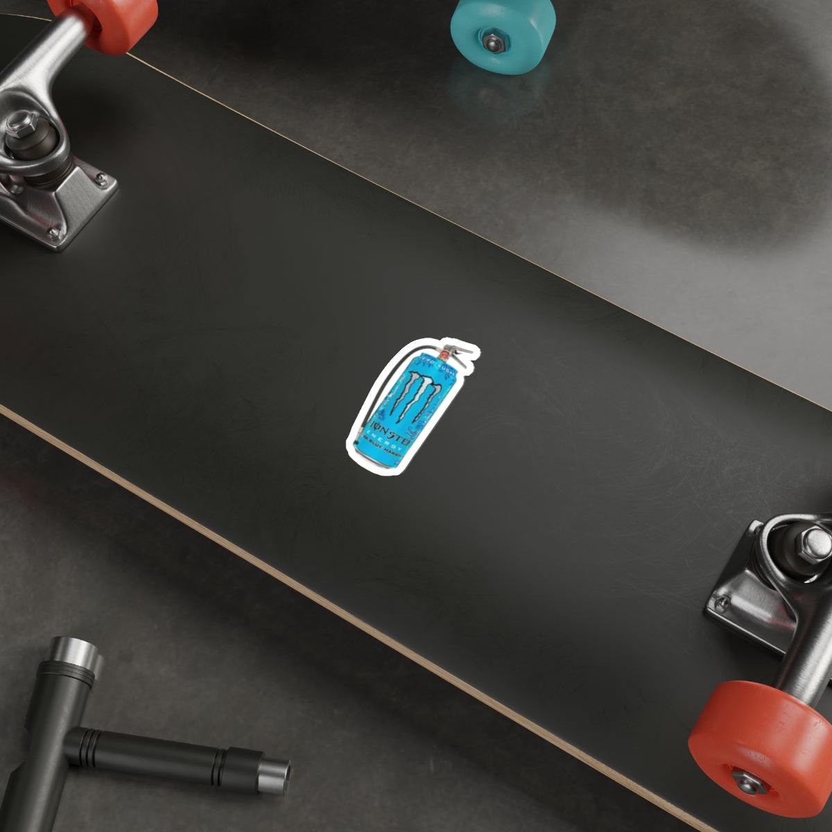 Monster Blue Hawaiian water Can Die-Cut Stickers