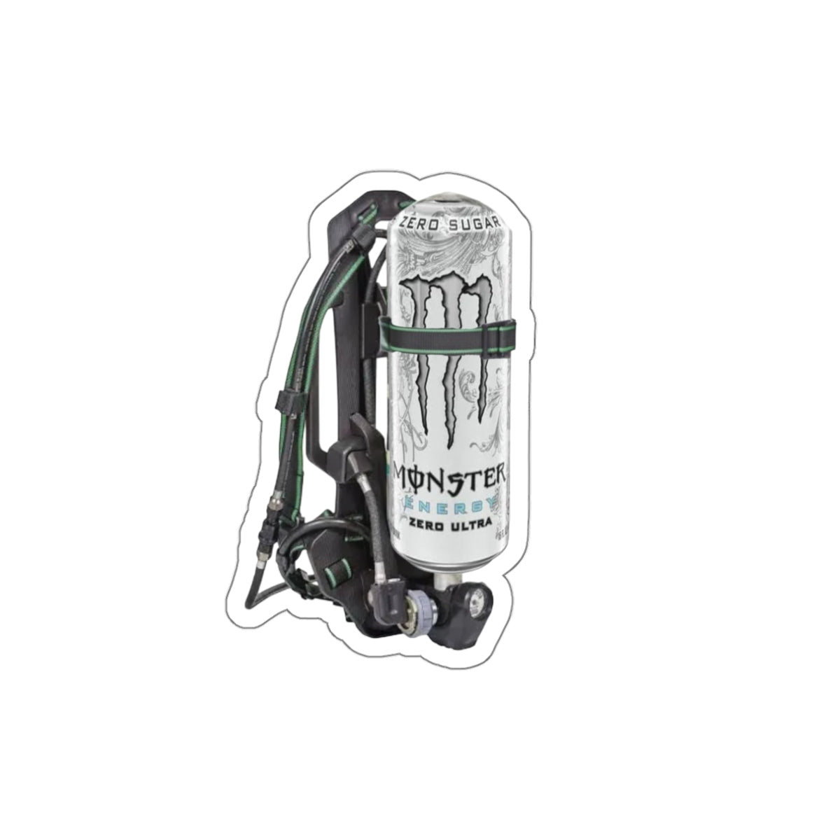 White Monster MSA Pack Sticker